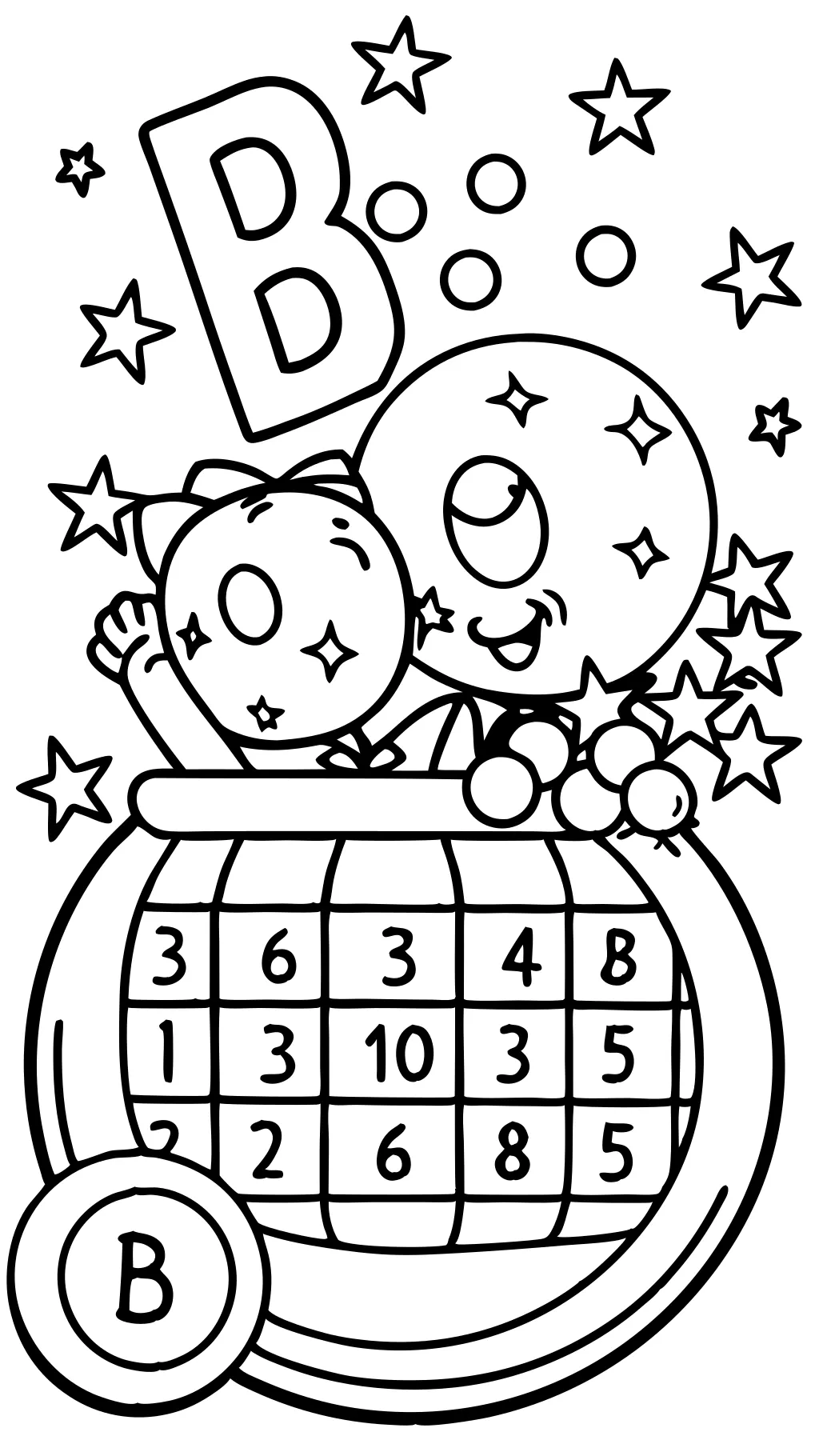 bingo coloring page